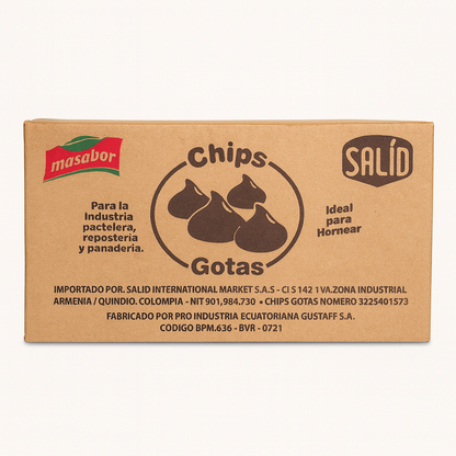 Chips gotas sabor chocolate blanco x 5kg