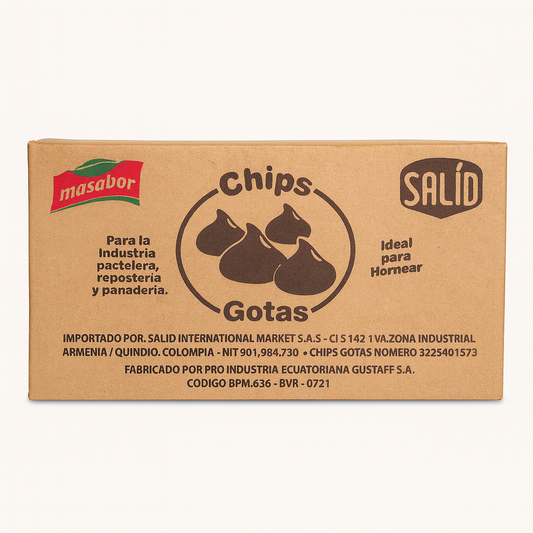 Chips gotas sabor chocolate blanco x 5kg