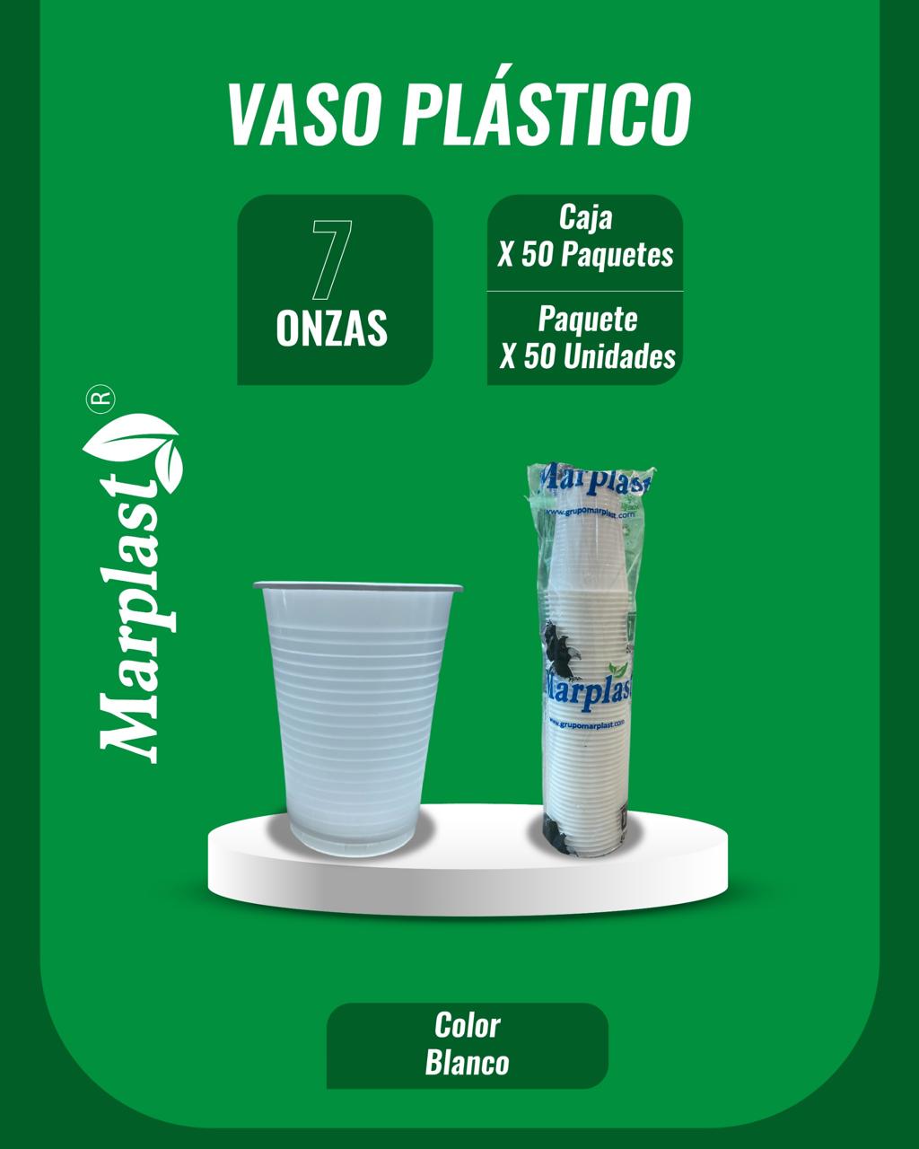 Vasos referencias y contenido por caja