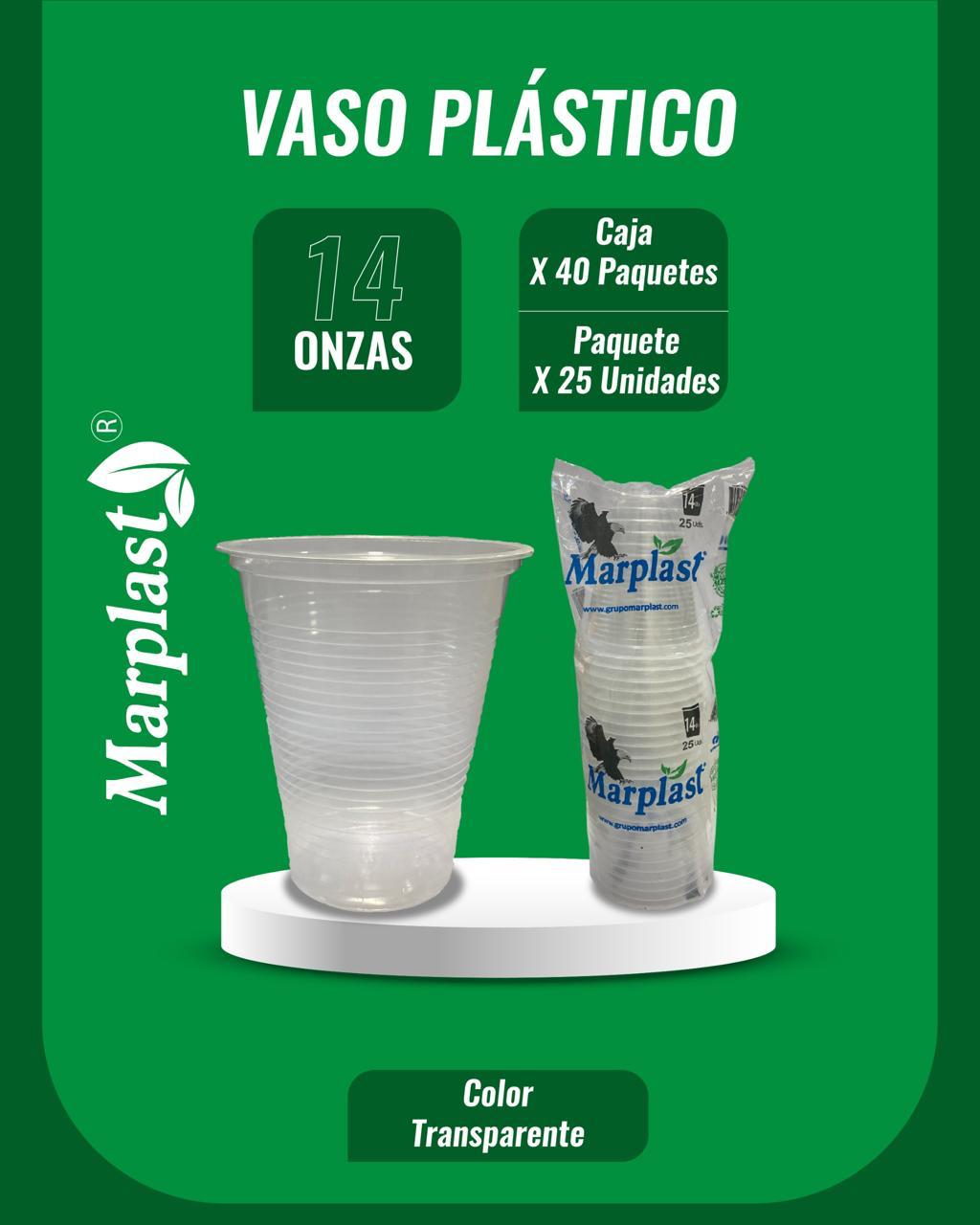 Vasos referencias y contenido por caja