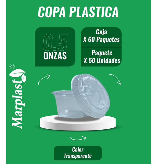 Copas plasticas marplast salid 0,5 onz