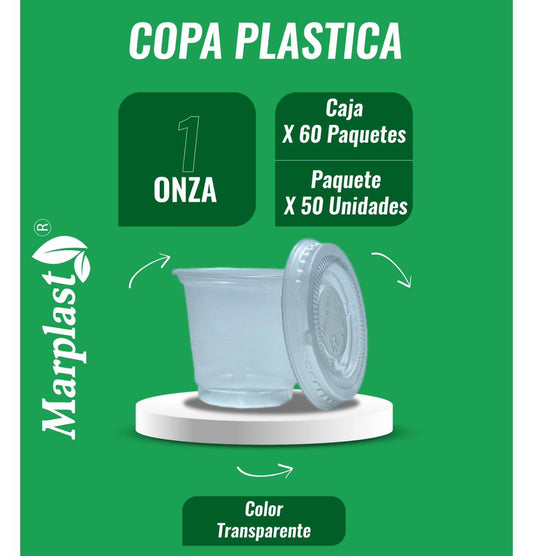 Copas plasticas marplast salid 1 onz