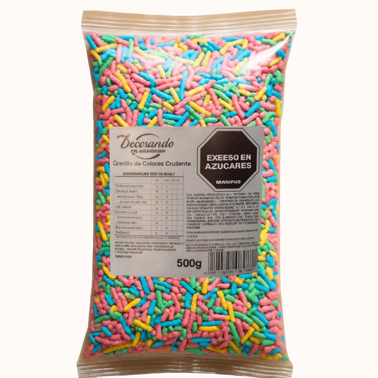 Granulado crujiente colores x 500 gr