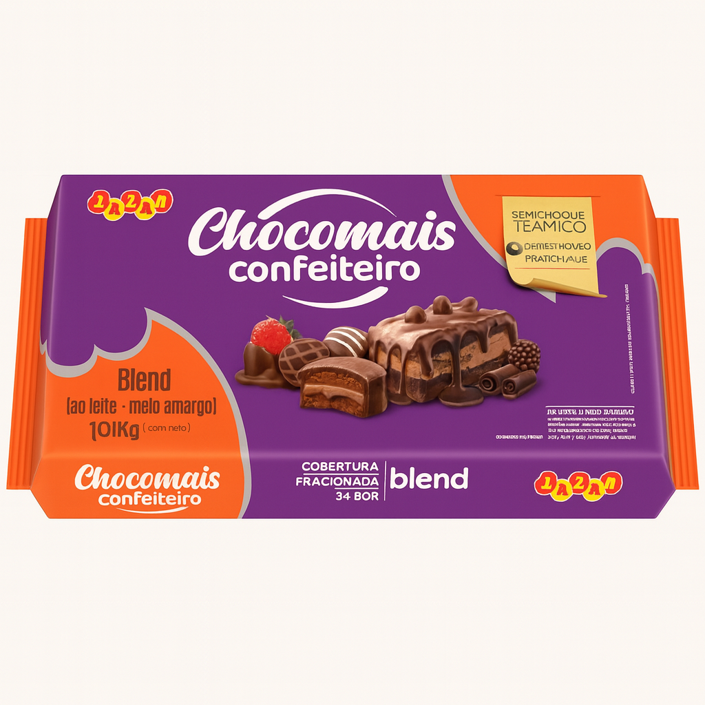 Barra chocomais medio amargo 1.01 kl
