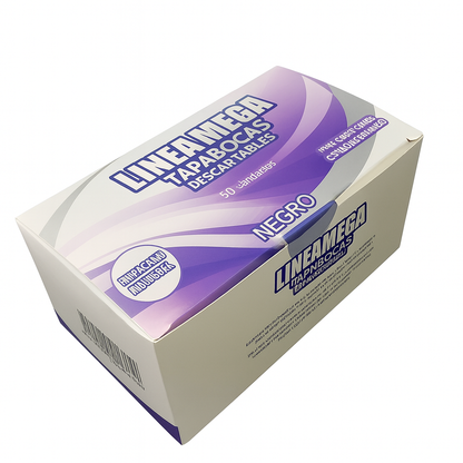 Tapabocas negro Empaque individual