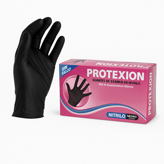 Guantes de nitrilo marca mega
