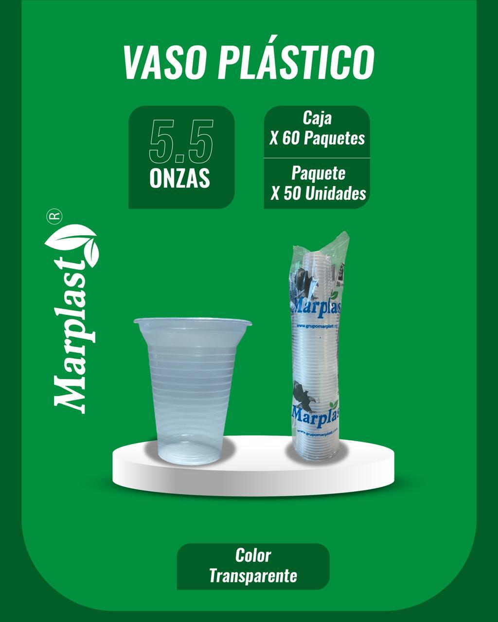 Vasos referencias y contenido por caja