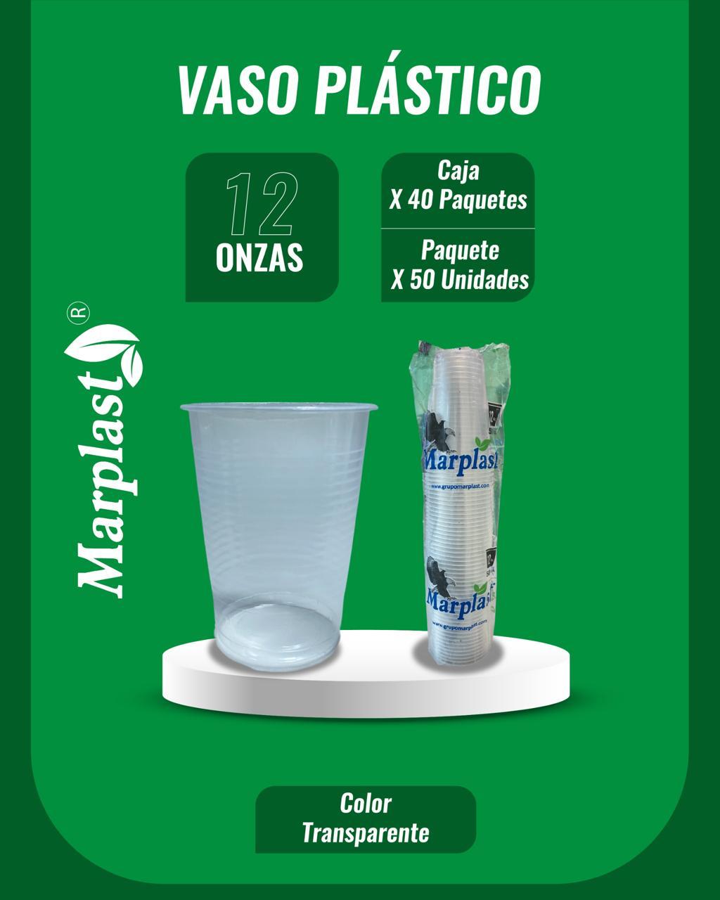 Vasos referencias y contenido por caja