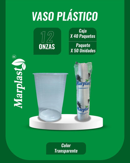 Vasos referencias y contenido por caja