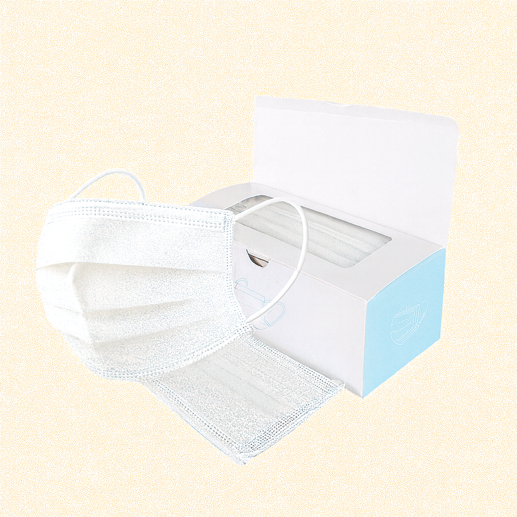 Tapabocas blanco Empaque individual