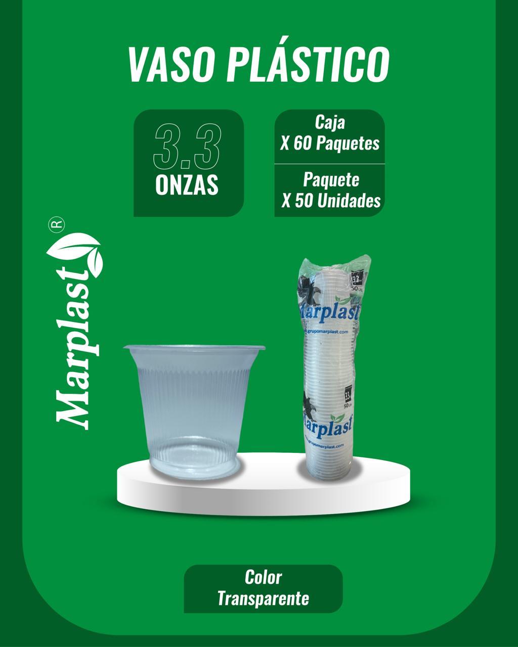 Vasos referencias y contenido por caja