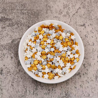 Sprinkles estrella plateada colores x 500 gr