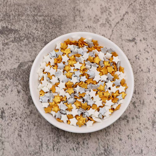 Sprinkles estrella plateada colores x 500 gr